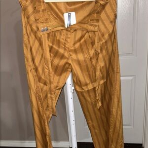 Women’s Striped Tan Pants